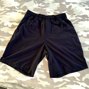 Men Black Lululemon shorts